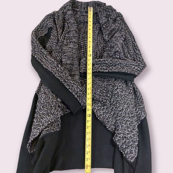 Line Wool Cotton Blend Flowy Knit Cardigan - Picture 4 of 6